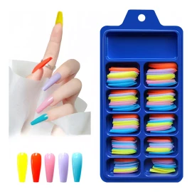 Dolores 100 Tips Uñas Postizas Adheribles Nails Art Coffin Ballerina