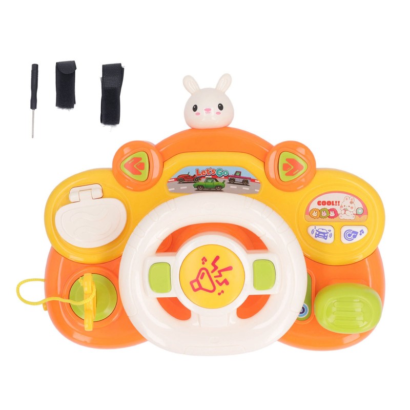 Baby Steering Wheel Toy Multifuntional Lighting Effects Educational Musical Steering