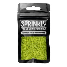 SPRINKLY - Matt Sugar Strands - Light Green - 30g
