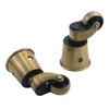 Semetall 4pcs Metal Swivel Round Cup Caster 2.52-Inch Height Swivel