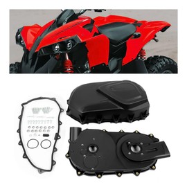 KUAFU Inner & Outer Clutch Cover Compatible with 2006-2014 Can-Am Outlander Renegade 500 650 800 800R 1000 Bombardier Outlander 650 800 Black