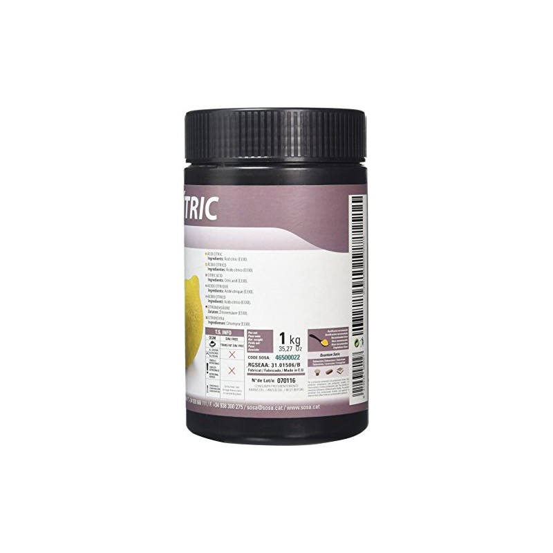 SOSA Powdered Citric Acid Anhidra Thin 1 kg
