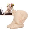 Face Flower Pot Sleeping Girl High Density Resin Drainage Hole