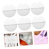 Healvian 25pcs Hair Extension Guards Round Spacer Template for Bonding