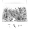 100Pcs Upholstery Pins Clear Heads Upholstery Tacks Stainless Steel Transparent