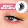 VONJUMA 10 Pairs Half Eyelashes Natural False Eyelashes Clear Band