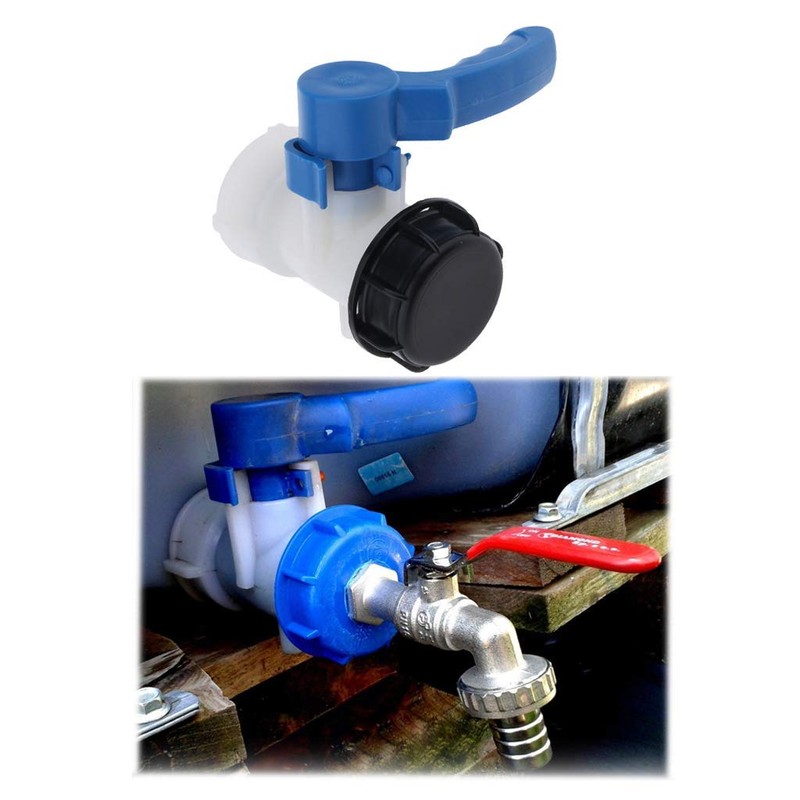 TOOLSTAR Butterfly Valve, 1000L IBC Tote Tank Butterfly Valve Tap