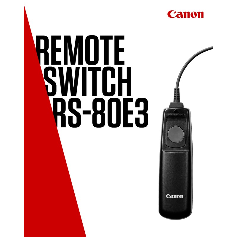 Canon RS-80E3 Wired Remote Shutter Release - Improved Shutter Control