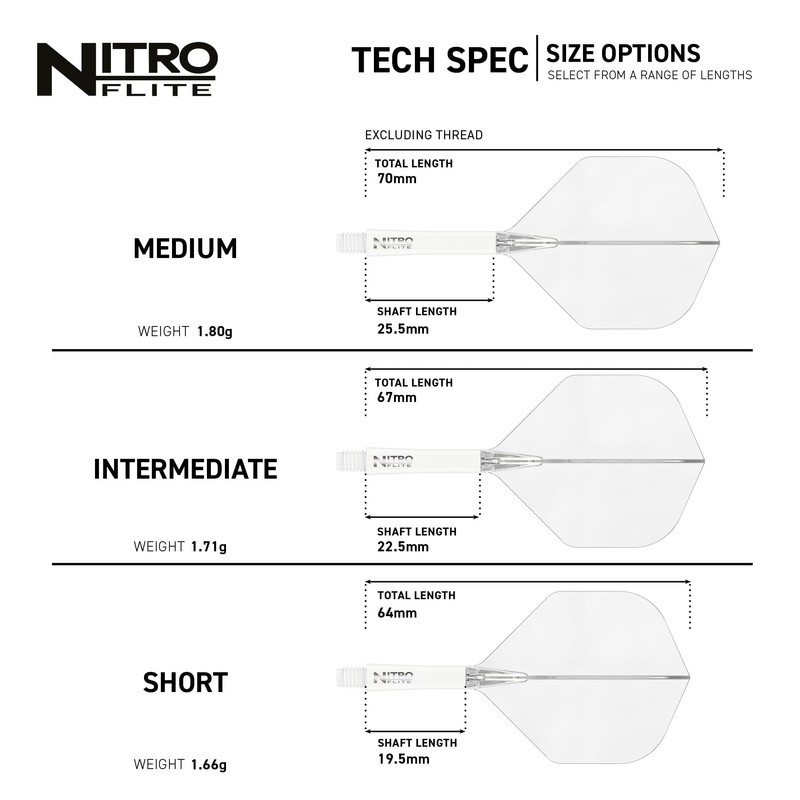 RED DRAGON Darts – Nitro Flite Integrated Flight & Shaft
