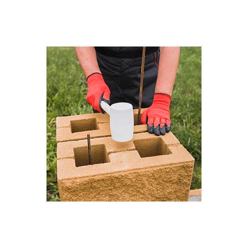 HARDY Universal 2K Rubber Mallet 2-Component Handle with Non-Slip Coating