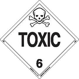 Labelmaster Z-PL27 Toxic Hazmat Placard, Worded, Tagboard (Pack of 25)