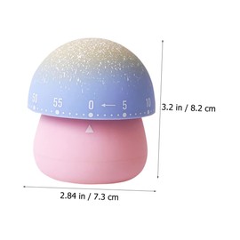 LIFKOME Mushroom Shape Mechanical Timer Adorable Cartoon Kitchen Countdown Timer Easy to Use Baking Accessory Compact Design for Cooking Sports and Study Random Color