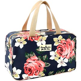 Toiletry Bag Women's Toiletry Bag Large Women's Toiletry Bag Portable Women's Cosmetic Bag Travel Makeup Bag Waterproof Portable Cosmetic Bag, Large Rose, simple