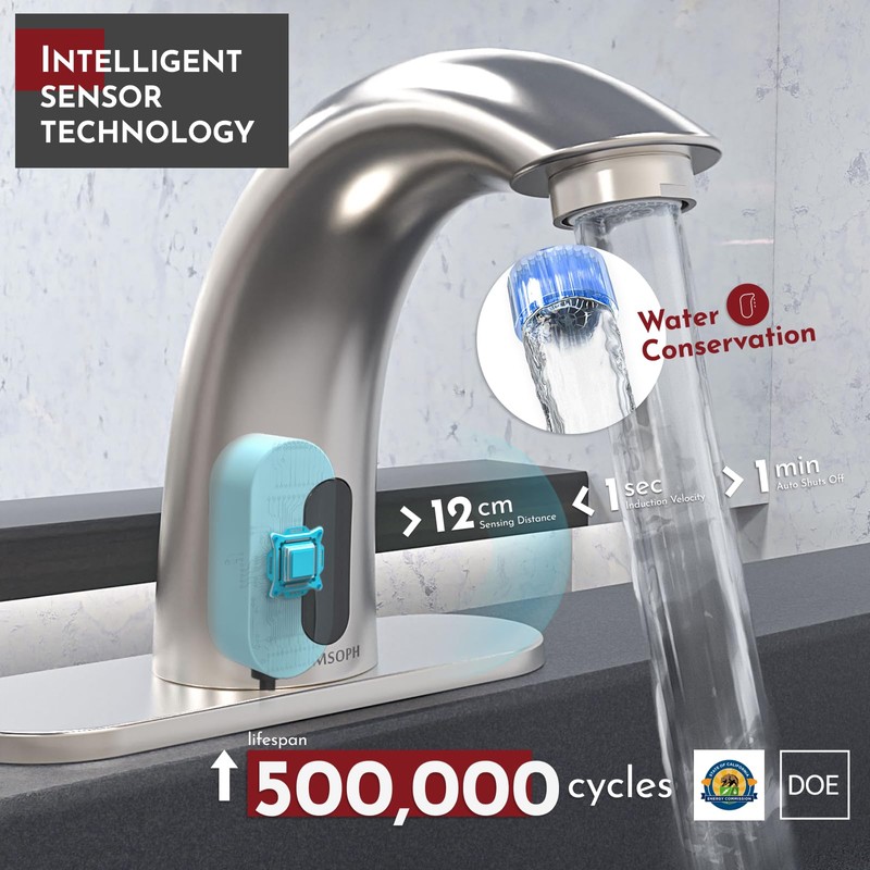 PRIMSOPH Waterfall Automatic Motion Sensor Hands Free Electronic Infrared Smart