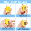 48 Pack Combination Lock 3 Digit Small Combo Luggage Number