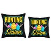 Hunting season heff hunting hilarious design Throw Pillow