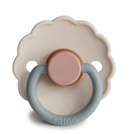FRIGG Daisy Natural Rubber Pacifier Cotton Candy Newborn Baby Pacifier, Flower Type, Fashionable, Cute, Scandinavian Dull Color, 0-6 Months