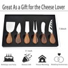 Cheese Knives Set, 6-Piece Stainless Steel Cheese Knife Collection with