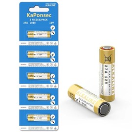 KaPonsec 5 Pack Alkaline 27A 12 Volt Batteries for Celling Fan and Remote