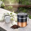 BERTILLE Stainless Steel Coffee Canister,16 oz Kitchen Food Storage Container