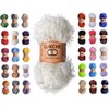 Lukche Eyelash Fun Fur Yarn Premium 100% Polyester 164 Yds