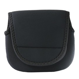 Reel Case Reel Pouch Neoprene Shimano Daiwa Reel Cover Protective Spinning Medium Size Black Red, Black