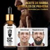 3 Esencia Aceite Para Crecer Barba Bigote Natural 30ml C/u