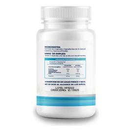 Glicinato De Magnesio Y Citrato De Potasio - 100 Cápsulas Sabor Sin Saborizantes