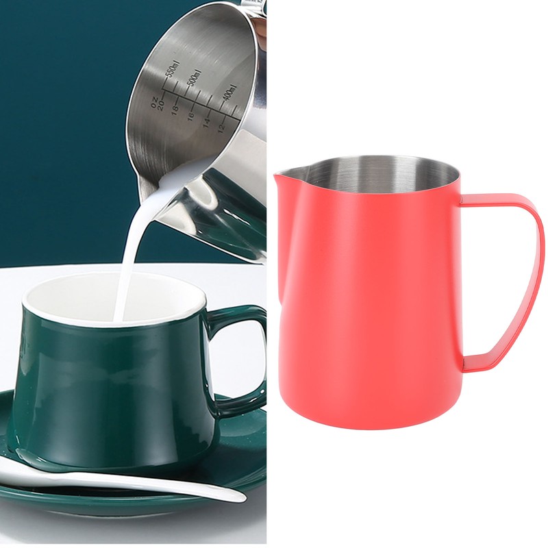 480ML Coffee Frothing Cup 304 Stainless Steel Milk Frother Jug