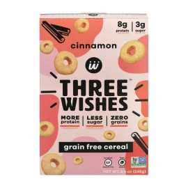 UD Three Wishes Case of 6-8.6 oz Cinnamon Gluten-Free Instant Oatmeal Dried Cereal for Baby Refined Processing Bottle Packaging