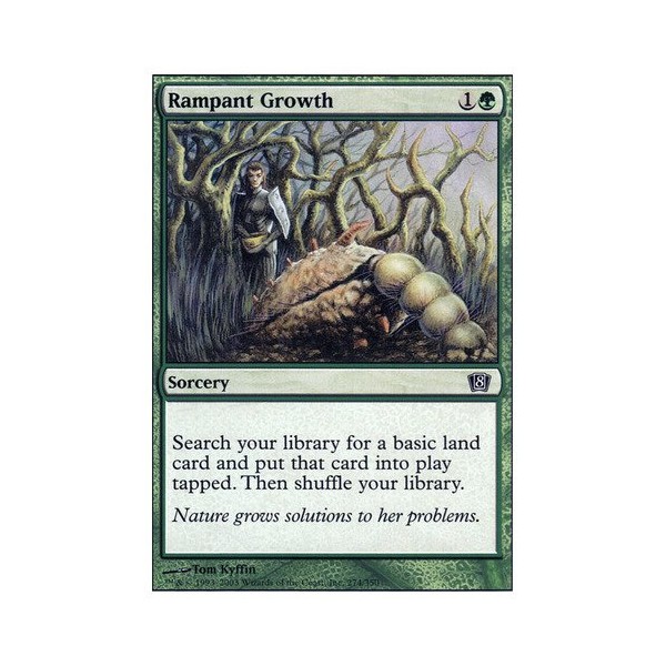 Magic The Gathering - Rampant Growth - Eighth Edition - Foil