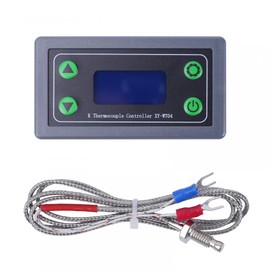 K-Type Thermocouple Controller, XY-WT04 DC 6-30V High Temperature Digital Thermostat, K Type Thermocouple High Temperature Controller -99~999°C LCD Display 10A Relay Switch Controller