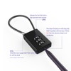 Maizoon 5 Pack 3 Digit Combination Lock with 500mm Heavy