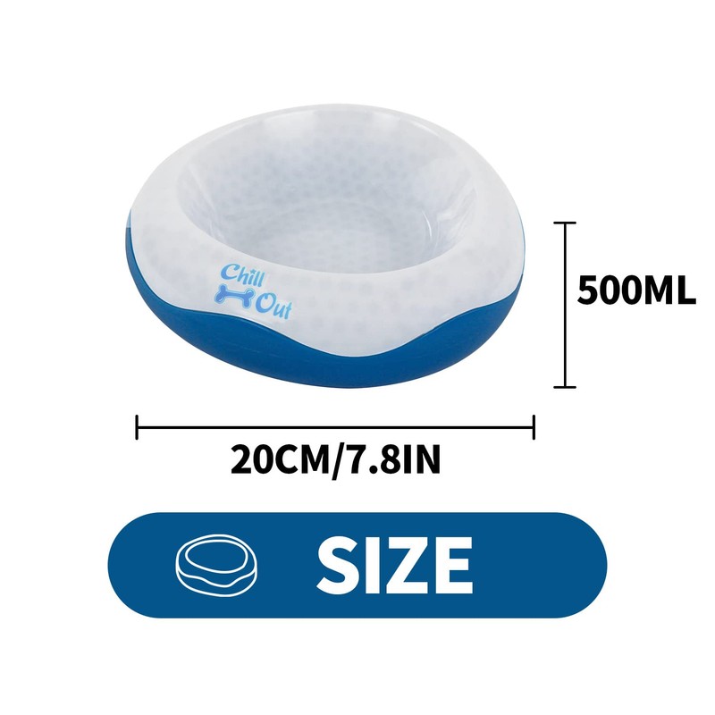All For Paws Chill Out Cooler Food Bowl, Large, 7.45