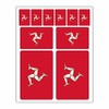 Flag Sticker Isle of Man Set of 10 Car Sticker