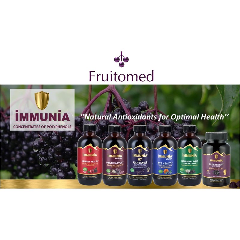 Immunia Vision. Lutein, Wild Blueberry, and Elderberry Concentrate. Eye Health