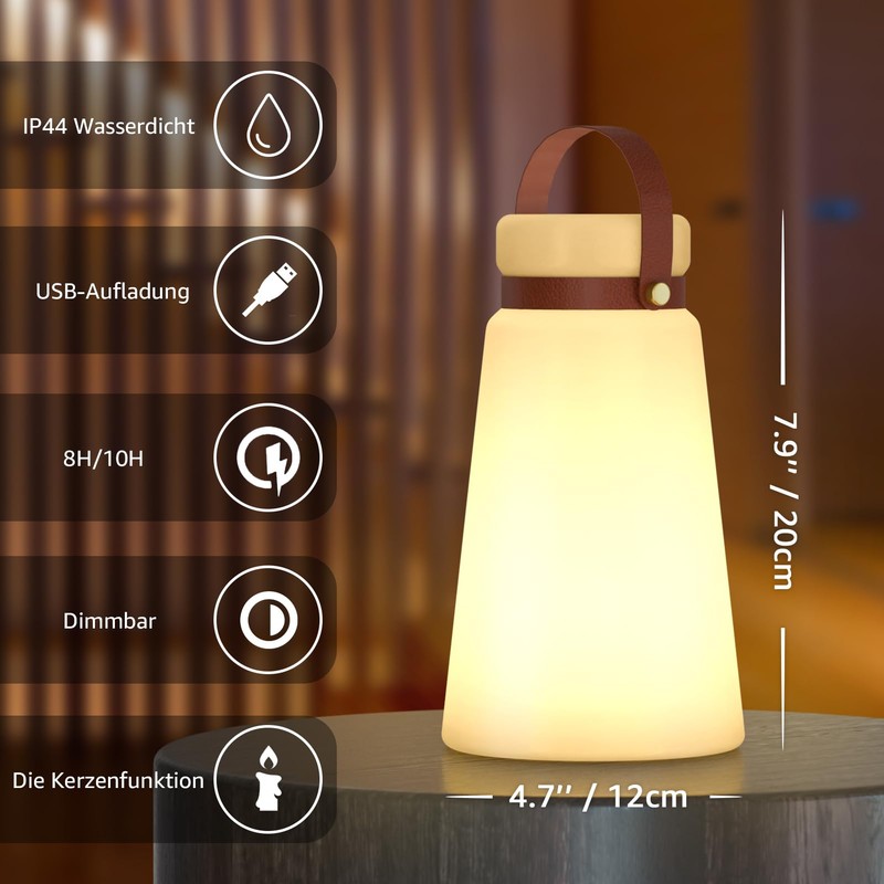 GGII LED Outdoor Lamp with Remote Control Portable