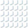 30 PCS Metal Corner Braces – Galvanized Steel L-Shaped Angle