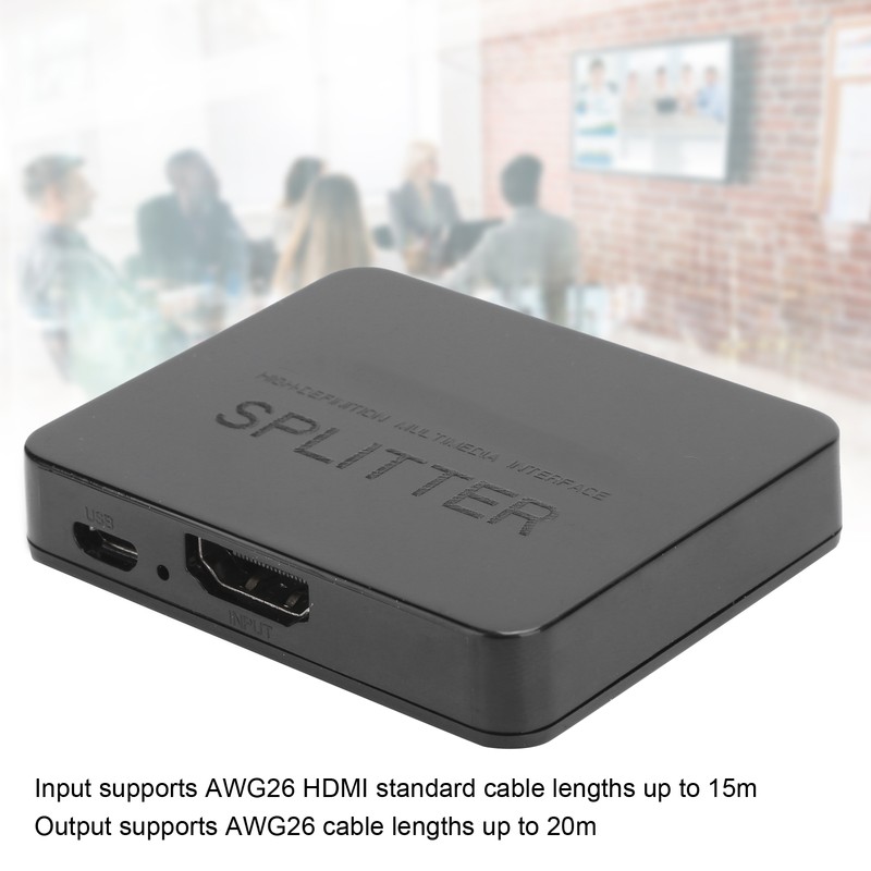 4K HDMI Splitter 1080P HDCP Switcher Separation Amplifier 1 In