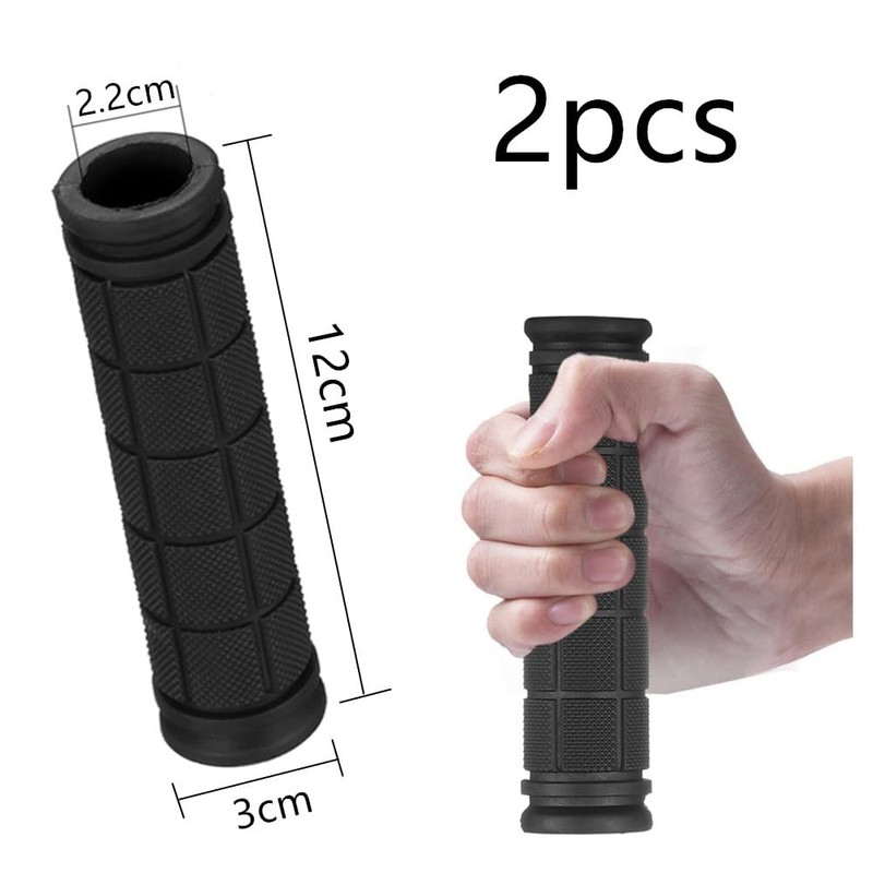 Bicycle Grips, 2PCS Rubber Handlebar Grips, Bike Handlebar Grips, Soft