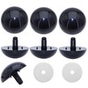 40mm 8Pcs Extra Large Safety Eyes Black Plastic Crochet Safety