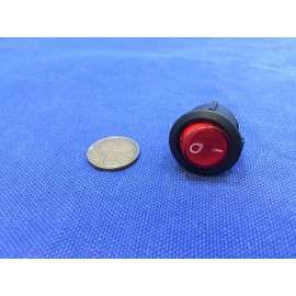 Endlessparts 1x Waterproof AC 6A 250V Red Light ON OFF SPST cap Car boot Rocker Switch c28