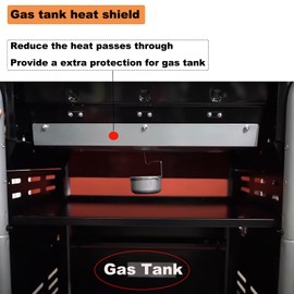 G460-2900-W2 Grill Gas Tank Heat Shield Replacement Parts for Charbroil 3 4 Burner Gas Tank Firebox Heat Shields Gas2coal Performance TRU Infrared 463344015 463336818 463370719 463344015 Grill Parts