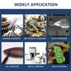 Ueetek 3 mm shanks, 100 pieces, grinding mandrel-mounted sanding /