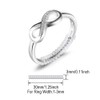 JewelryPalace Infinity Forever Love Knot Cubic Zirconia Promise Ring for