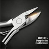 AYZDJ Professional Stainless Steel Ingrown Toenail Clippers - Curved Tip