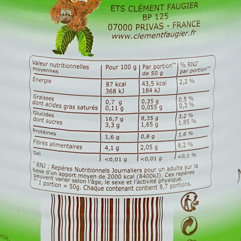 Chestnut Puree 425 ml