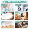 4 Pack Damp Dusting Sponge Duster, Grey Dust Cleaning Sponge,