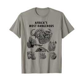 Cape Buffalo Africa's Most Dangerous Animals Wildlife T-Shirt