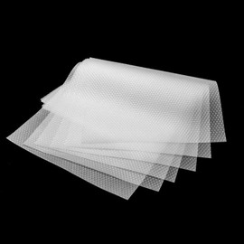 Bloss 6 PCS Shelf Mats Refrigerator Liners, Refrigerator Pads Can Be Cut Fridge Mats Drawer Table Placemats for Home/Kitchen – Clear, 11.4 x 17.7 Inch